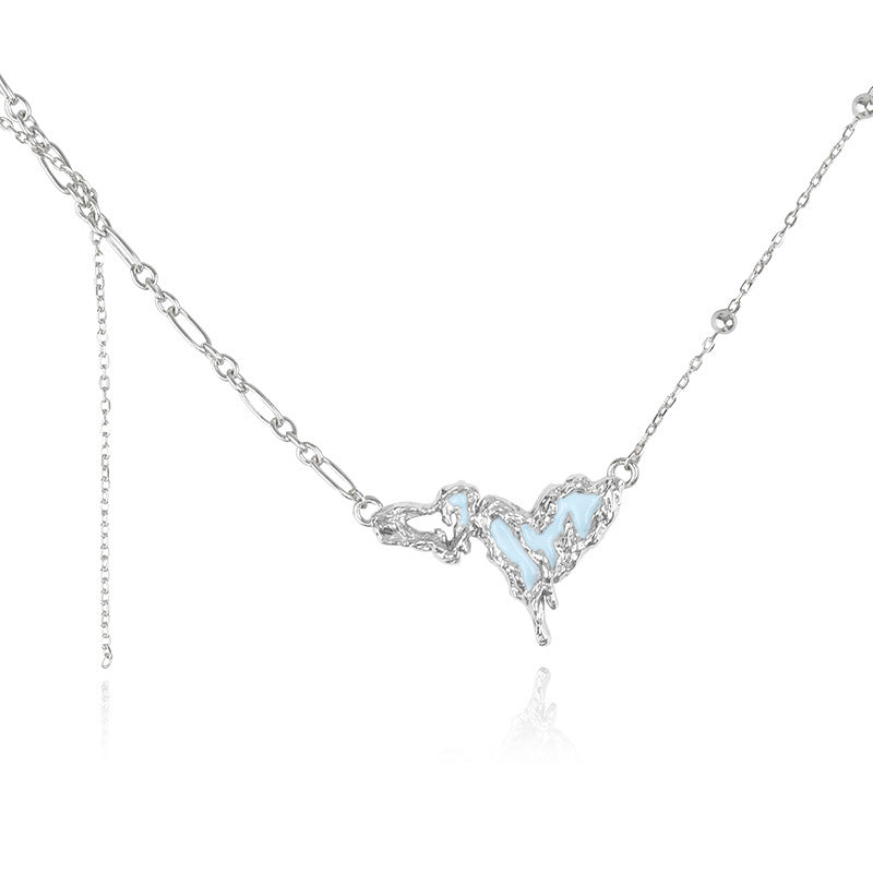 Wholesale Irregular Heart Sweet Cool Clavicle Necklaces